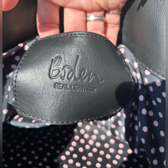 Boden Sherborne Leopard Print Cowhide Leather Tote Bag NWOT plus Dustbag - Picture 14 of 16